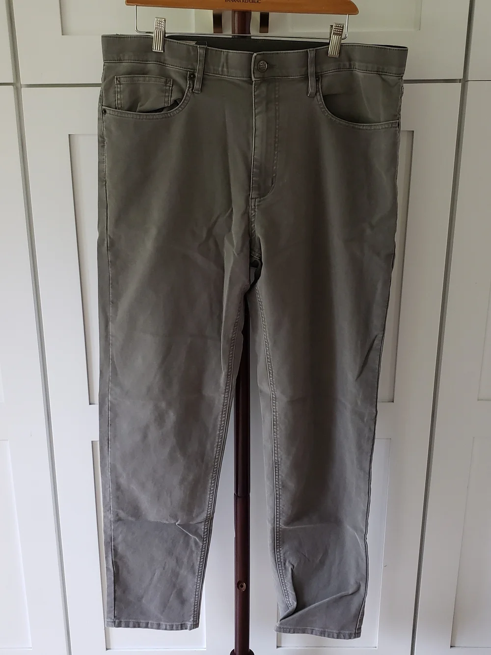 Marine Layer Slim Straight Fit Pants Mens 36x32‎ in Charcoal Gray